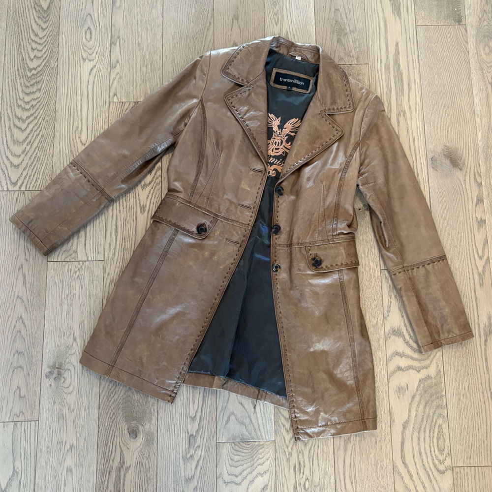 Transmission Brown Leather Women's Jacket